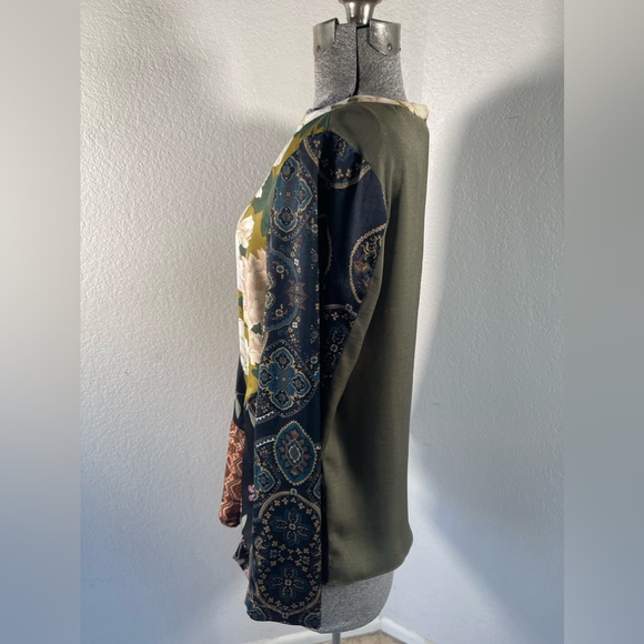 Anthropologie Long Sleeve mixed Floral Pattern Shirt Size Small - Picture 4 of 4